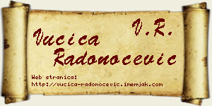 Vučica Radonoćević vizit kartica